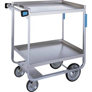 Heavy-Duty U Frame Carts - 2, 19-3/8", 34-1/2", 32-5/8", Stainless Steel, All-Welded, Lip Up, Rubber, 700 lbs.