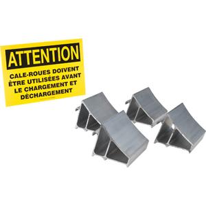 Aluminum Wheel Chock Kit - 35", 7", Aluminum, 6", 6"