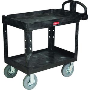 Heavy-Duty Utility Cart - 2, 500 lbs., Structural Foam, 25-1/4", 37-1/8, 36-3/8", Pneumatic, Knocked Down