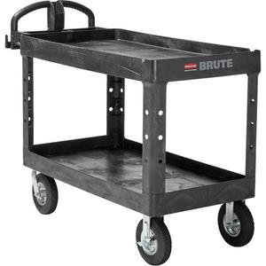 Heavy-Duty Utility Cart - 2, 750 lbs., Structural Foam, 25-1/4", 33-1/4", 55", Pneumatic, Knocked Down