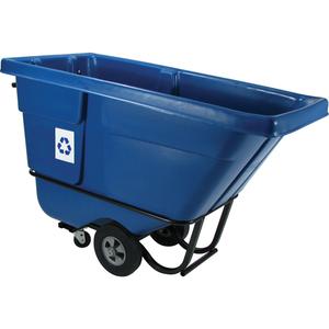 Tilt Truck - 1/2 cu. yd., 850 lbs., Polyethylene, 60.5", 28", 38.5", Blue