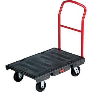 Heavy-Duty Platform Truck - 24", 36", 40", 1000 lbs., 6", Rubber, 13", Black