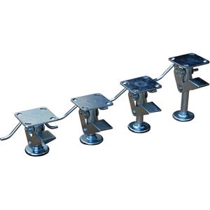 Floor Lock Brakes - Standard Duty - 6-13/16", 5-3/4", Galvanized, 6-1/2", 4-1/2" x 4", 3-5/8" x 3", 3/8"