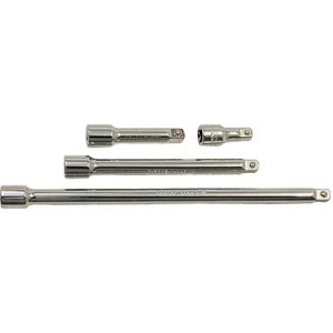 Extension Bar Set - 3/8", Chrome, 4, 10"; 1-3/4"; 3"; 6"