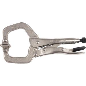 Super Heavy-Duty Locking C-Clamp with Swivel Pad - 6" (152 mm)