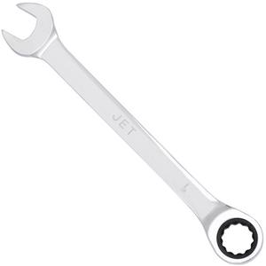 Non-Reversible Long Pattern Ratcheting Combination Wrench - 12-4/5", 15/16", Chrome, Plain