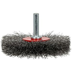 ER300-12 Shaft Mounted Crimped Radial Brush - 3", .012", Steel, Crimped Wire, 25000 RPM, Die Grinder, Drill, Radial