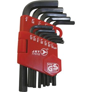 JHK-13 Short Arm Hex Key Set - 13, Imperial