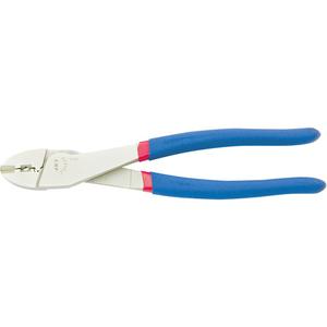 WP-250 Heavy-Duty Electrician's Cutting & Crimping Pliers - 10", Cushion Grip; Double Dip PVC, Chrome Vanadium, Clear Coat, HRC58-62