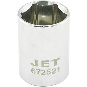 Chrome Socket - 1/2", 21 mm, 6, Hand/Standard, Standard