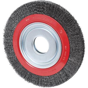 Crimped Wire Wheel - 010-LPOD988 - 10", 1-1/2", 0.02", Steel, 2", 3600 RPM, Coarse