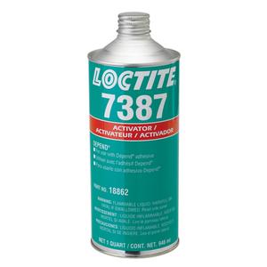 Loctite® 7387 Activators - 32 oz., Bottle, Yellow, Liquid, n-Heptane and Isopropanol