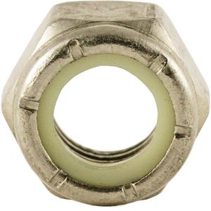 Nylon Lock Nut - Stainless Steel, 1/2", Fine