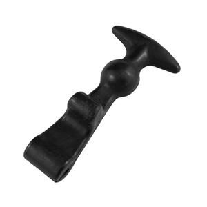 Hood Strap with Hardware - Rubber/Steel, 4-13/16", 2-5/16"