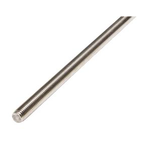 Threaded Rod - 1"-8, 36", Grade 18-8, Stainless Steel, Stainless steel, 75000 PSI