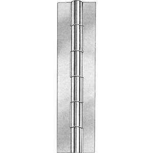 Continuous Piano Hinge - Stainless Steel, Without Holes, 72", 1-1/2"