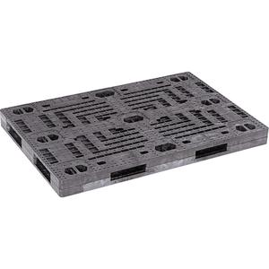 Extra-Long Stackable Pallets - 30000 lbs., 4000 lbs., 4-Way, 72", 48", 5-4/5", Grey