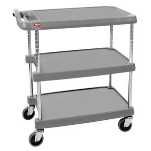 myCart™ Utility Cart - 3, 400 lbs., Plastic, 16", 35-1/2", 27", Rubber, Knocked Down