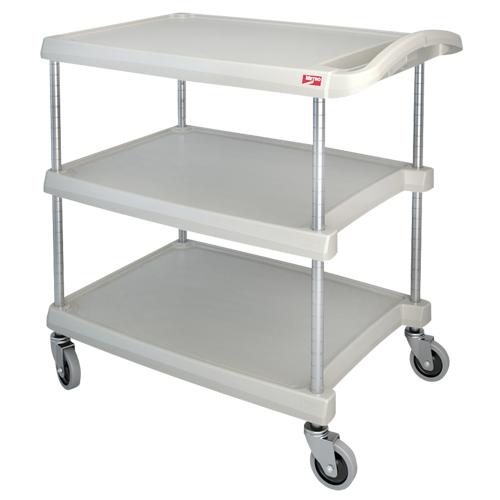 myCart™ Utility Cart - 3, 400 lbs., Plastic, 20", 35-1/2", 30", Rubber, Knocked Down