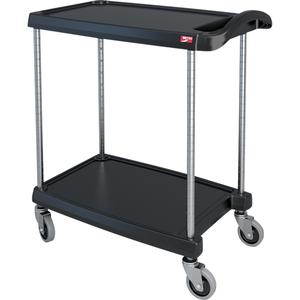 myCart™ Utility Cart - 2, 300 lbs., Plastic, 16", 35-1/2", 27", Rubber, Knocked Down