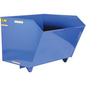 Low Profile 90 Degree Self Dumping Hopper - 1-1/2 cu.yd., 7 ga., Steel, Blue, 1/4", 6000 lbs., 51", 56-9/16"