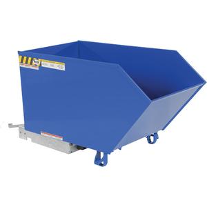 Low Profile 90 Degree Self Dumping Hopper - 1/2 cu.yd., 10 ga., Steel, Blue, 1/4", 4000 lbs., 28", 51.25"