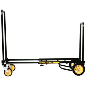 RockNRoller® Multi-Cart® 8-in-1 Equipment Transporter - Micro - Continuous, Steel, 13-1/2" W x 24" D, Flat-Free, 6" H x 1-1/2" W, 500 lbs., 350 lbs., 26"-29", 350 lbs.