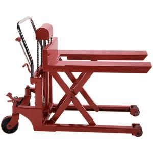 Scissor Pallet Lifter - 44" L x 27" W, 1100 lbs. (0.55 tons), 35", 3.2", Steel, 40", Steel, 44", 27"