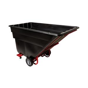 Tilt Truck - 1-1/2 cu. yd., 1200 lbs., Polyethylene, 80.5", 43", 49.5", Black
