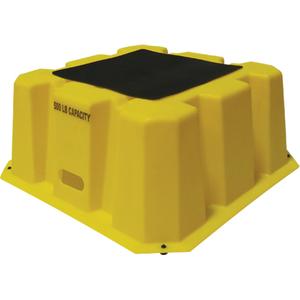 Nestable Industrial Step Stools - 1, 10-1/2", 25", 25", 500 lbs., Safety Yellow