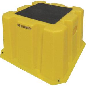 Nestable Industrial Step Stools - 1, 14-3/4", 25", 25", 500 lbs., Safety Yellow