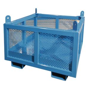 Material Handling Basket - 1000 lbs., 24", 48", 48", 3.5" x 7.5", 27", 3/16"