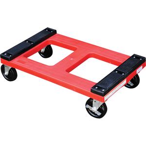 Polyethylene Dolly - Padded Top - 1000 lbs., 18", 30", 6", Rubber, Polyethylene, 18" W x 30" L