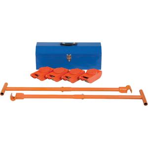 Machine Roller Kit - 1 tons, 4, 1 ton, Swivel, 3.5"