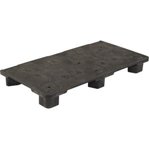 Retail Display Pallets - 15000 lbs., 2000 lbs., 4-Way, 48", 24", 5-1/2", Black, Plastic, 19.0 lbs.