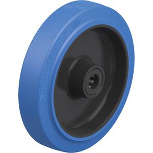 Elastic Solid Rubber Wheels - 7-87/100" (200 mm), 1100 lbs. (500 kg.), Roller, 787/1000", 1.97" (50 mm), 0.787" (20 mm), Solid Rubber, 2.362" (60 mm), '-25°C to 80°C (-13°F to 176°F)
