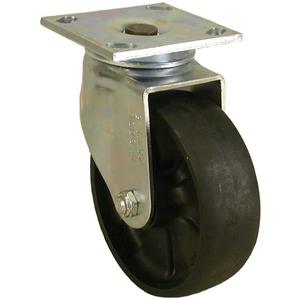 5400 Series Lava™ Caster - 4" (101.6 mm), 700 lbs. (317 kg.), High Temp Nylon, Swivel, Steel, 1-1/2" (38 mm), 3" x 2-5/8" (76.2mm x 50.8mm), 3/8" (9.52 mm), 4-1/2" x 3-27/32" (114.3mm x 98mm), 85, 3-5/8" x 3"