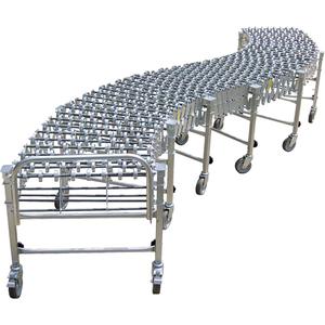 Nestaflex® Expandable/Flexible Conveyors - 18", Steel Skate Wheels, 226 lbs. per lin. ft., 12' 10", 3' 3", 6