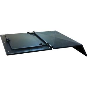Steel Cover for Self-Dumping Hopper - Steel, Black, 4 cu.yd