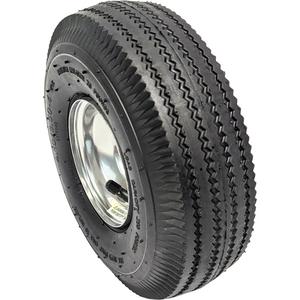 Replacement Pneumatic Tire for Hand Truck - 10" (254 mm), 350 lbs., Ball, 3-1/2" (88.9 mm), 5/8", 3-1/4", Cast Aluminum