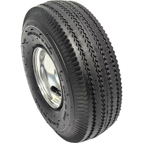 Replacement Pneumatic Tire for Hand Truck - 10" (254 mm), 350 lbs., Ball, 3-1/2" (88.9 mm), 5/8", 3-1/4", Cast Aluminum