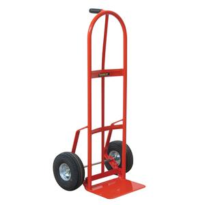 Industrial Duty Hand Truck - 126-P - Single Grip, Steel, 14" W x 8" D, Pneumatic, 10" H x 3-1/2" W, 700 lbs., 46", 22-1/2"