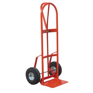 Industrial Duty Hand Truck - 126-P - P-Handle, Steel, 14" W x 8" D, Pneumatic, 10" H x 3-1/2" W, 700 lbs., 46", 22-1/2"