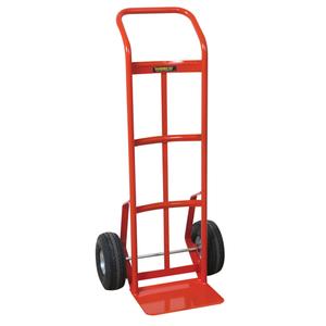 Industrial Duty Hand Truck - 126-P - Continuous, Steel, 14" W x 8" D, Pneumatic, 10" H x 3-1/2" W, 700 lbs., 48", 22-1/2"