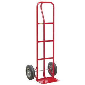 SR Economy Hand Truck - P-Handle, Steel, 14" W x 7-1/2" D, Rubber, 10" H x 3-1/2" W, 500 lbs., 51", 21-1/2"