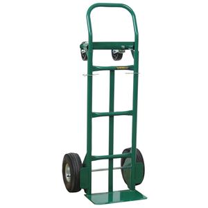 Greenline Economical Convertible Hand Truck - Continuous, Steel, 14" W x 7" D, Rubber, 10" H x 2-3/4" W, 500 lbs., 600 lbs.