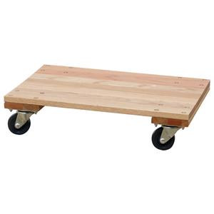 Solid Platform Wood Dolly - 900 lbs., 16", 24", 6", Rubber