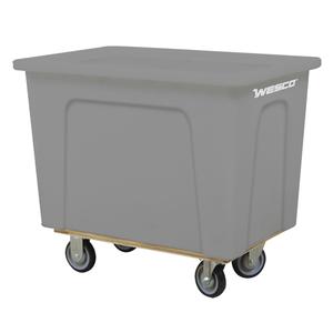Box Truck - 5 cu. Ft., 350 lbs., Polyethylene, 32", 21", 21", Corner Standard, 4 bushel / 32 gal., Grey