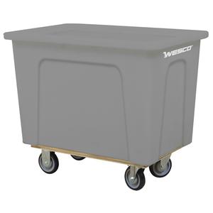 Box Truck - 10 cu. Ft., 450 lbs., Polyethylene, 35", 24", 30", Corner Standard, 8 bushel / 64 gal., Grey