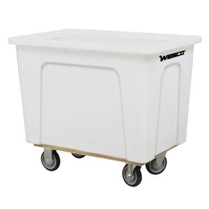 Box Truck - 10 cu. Ft., 450 lbs., White Polyethylene, 35", 24", 30", Corner Standard, 8 bushel / 64 gal., White